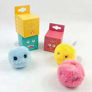 Cat Chirping Interactive Fluffy Ball Toy